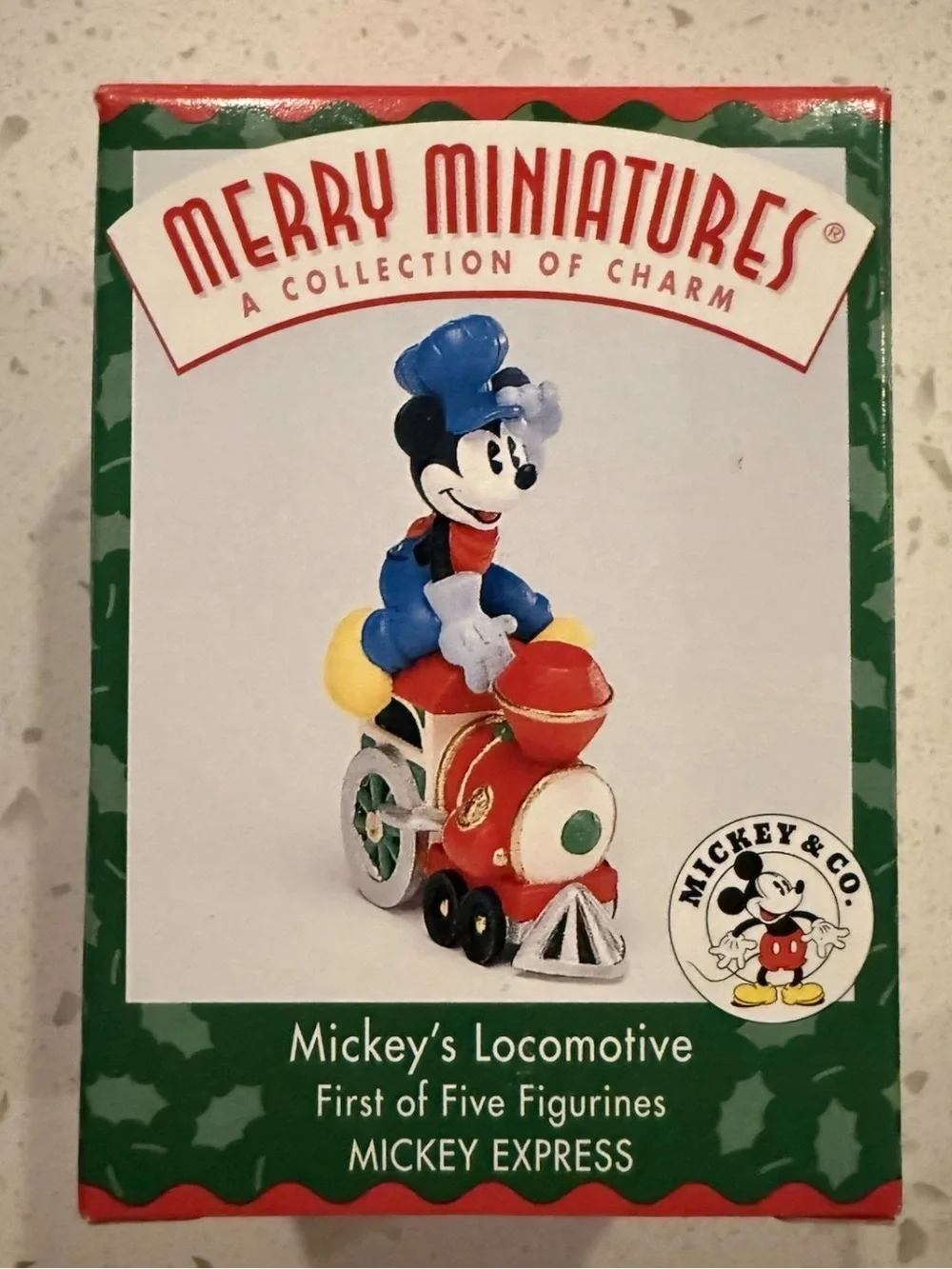 Hallmark Merry Miniatures Mickey Express 5 Pc Set 1998 New in Box